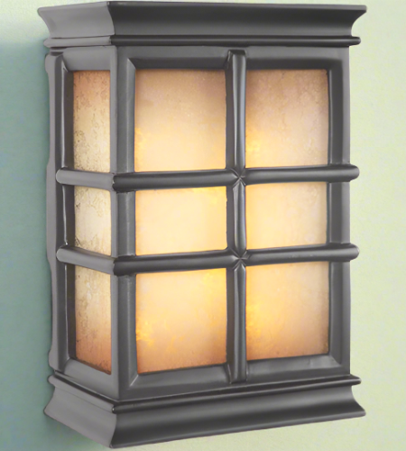 ##Antique Hardware## Hand-Carved Window Pane Lighted LED Chime in Black