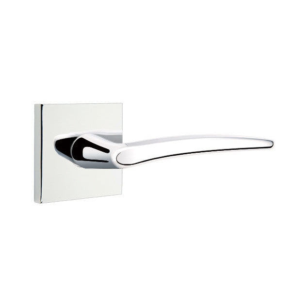 ##Antique Hardware## Emtek Solid Brass Poseidon Lever With Square Rosette (Several Finish Options)