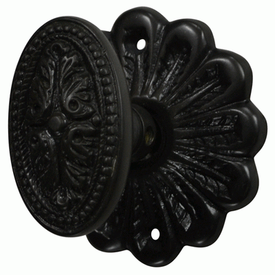 ##Antique Hardware## Maltesia Flower Rosette Door Set with Avalon Oval Door Knobs (Several Finishes Available)