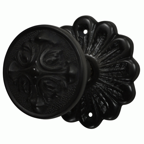 ##Antique Hardware## Solid Brass Romanesque Style Door Knob Set