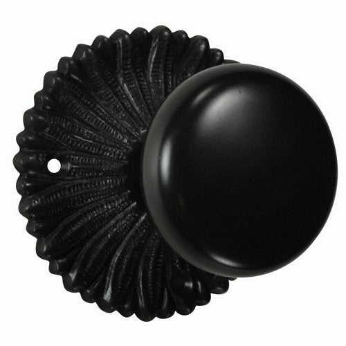 French Provincial Rosette Door Set with Round Brass Door Knobs (Several Finishes Available)