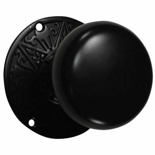 Lancaster Door Set With Round Brass Knob (Several Finishes Available)