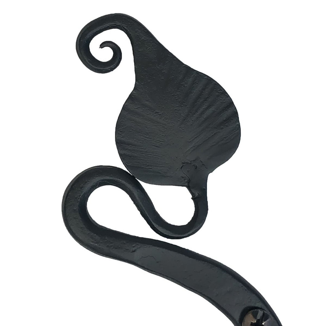 Hand Forged Leaf Hand Towel Holder (Iron Finish)