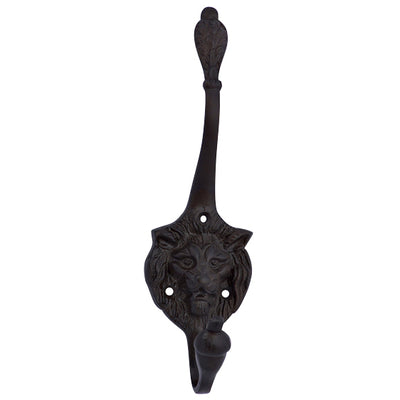 Traditional Solid Brass Lion Head Hook (Several Finishes Available)