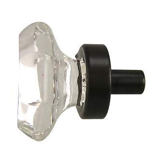 Antique Hardware 1 Inch Crystal Clear Octagon Old Town Cabinet and Furniture Knob ANTIQUE CABINET HARDWARE