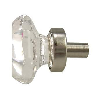 ##Antique Hardware## 1 Inch Crystal Clear Octagon Old Town Cabinet and Furniture Knob