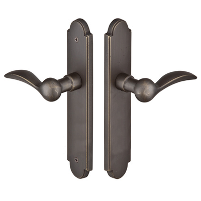 Solid Brass Arched Style Dummy Pair Multi Point Lock Trim