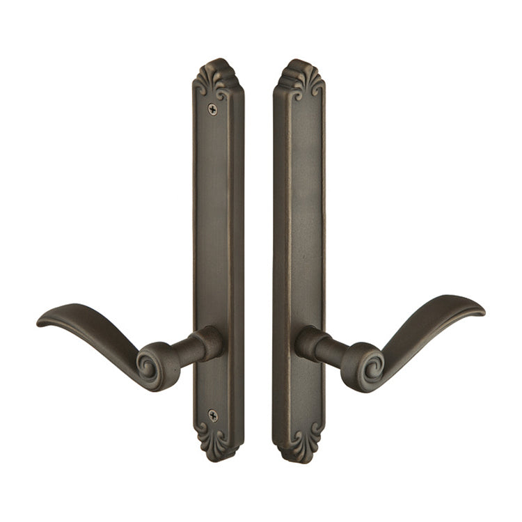 Solid Brass Tuscany Style Dummy Pair Multi Point Lock Trim
