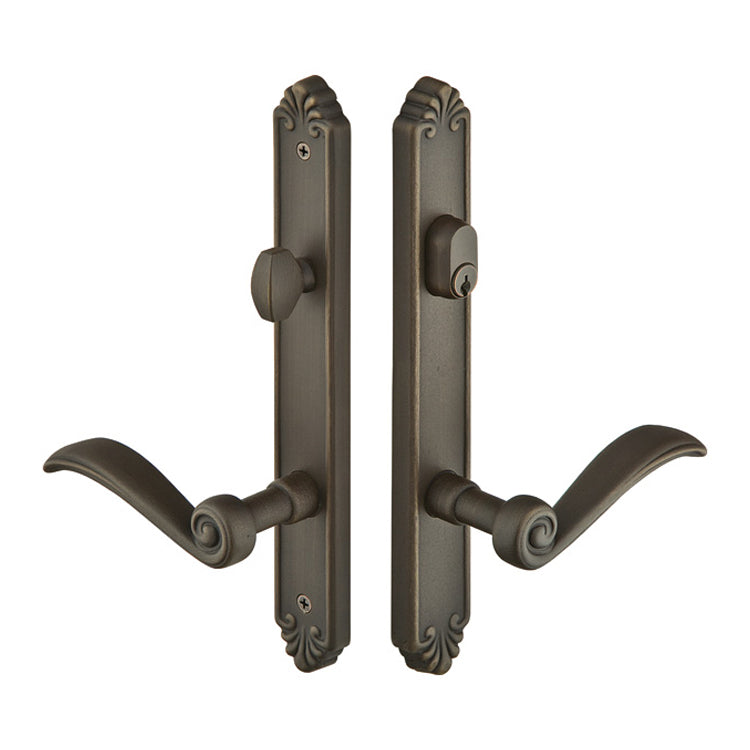 Solid Brass Tuscany Style Dummy Pair Multi Point Lock Trim
