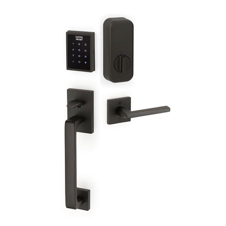 EmTek EMP0103 Electronic Motorized Touchscreen Keypad Baden Entry Set ...
