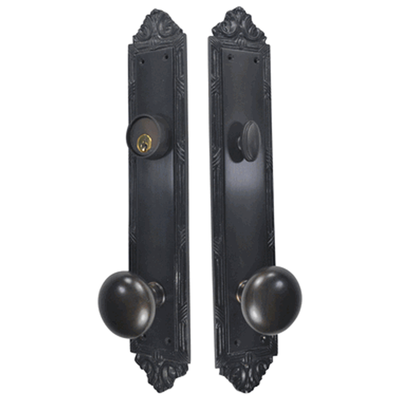 Ribbon & Reed Oval Deadbolt Entryway Set (Several Finishes Available)