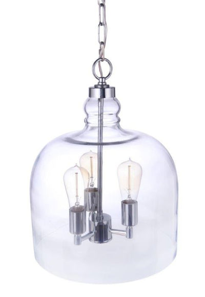 ##Antique Hardware## Jackson 3 Light Pendant, Chrome