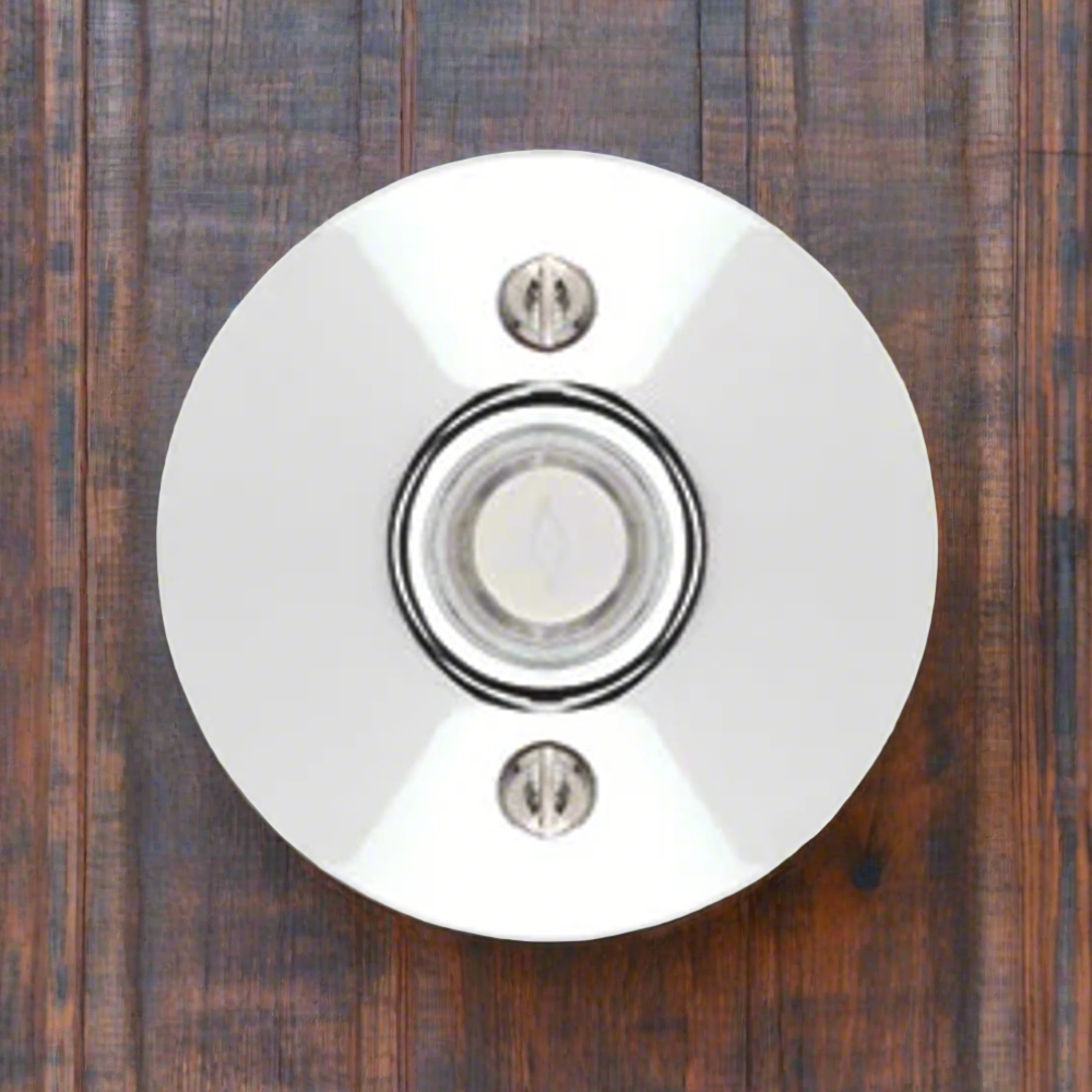 ##Antique Hardware## Emtek 2457 Doorbell Button With Modern Rosette