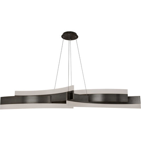 ##Antique Hardware## Arcs LED Chandelier Ceiling Light 8 inch Black