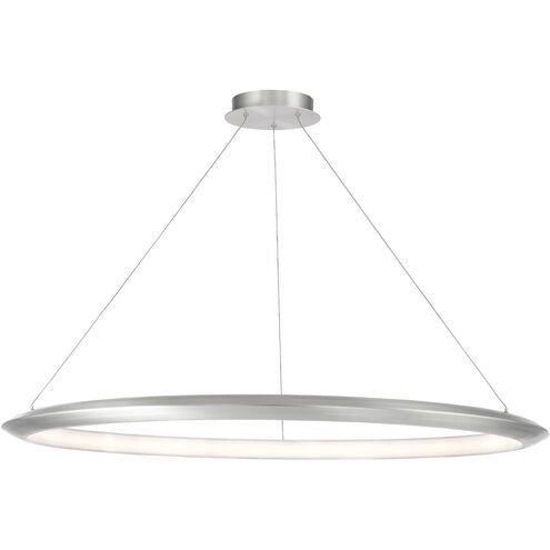##Antique Hardware## The Ring LED 48 inch Chandelier Ceiling Light in 3000K 48in Brushed Aluminum