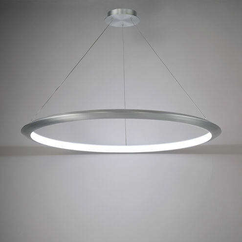##Antique Hardware## The Ring LED 48 inch Chandelier Ceiling Light in 3000K 48in Brushed Aluminum