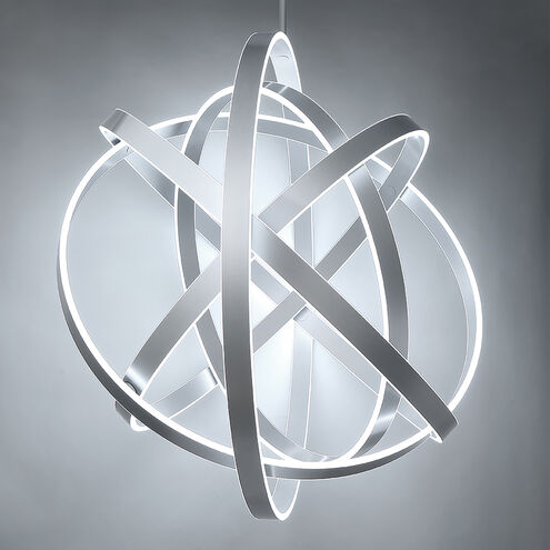 ##Antique Hardware## Kinetic LED Titanium Chandelier Ceiling Light 60in