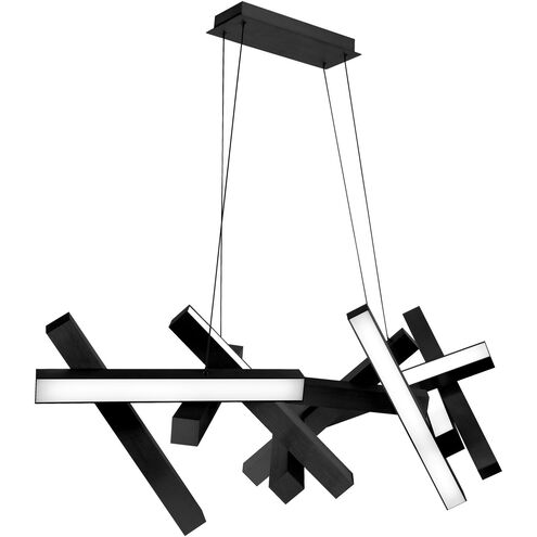 ##Antique Hardware## Chaos LED 21 inch Black Chandelier Ceiling Light in 11