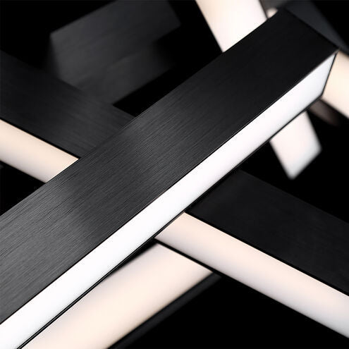 ##Antique Hardware## Chaos Chandelier Ceiling Light in 12 49in LED 23 inch Black