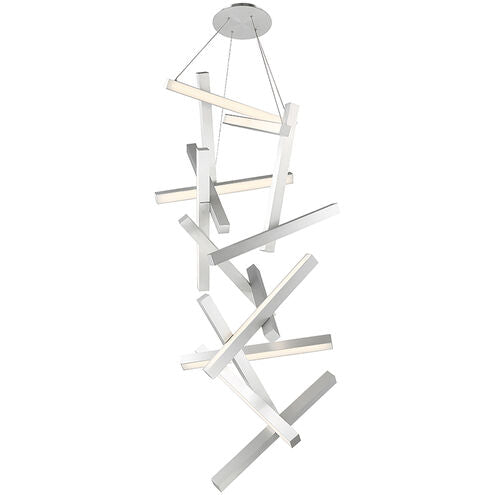 ##Antique Hardware## Chaos Chandelier Ceiling Light in 15 75in LED 28 inch Brushed Aluminum