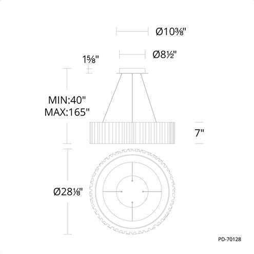 ##Antique Hardware## Rhiannon 1 Light 28 inch Black Chandelier Ceiling Light