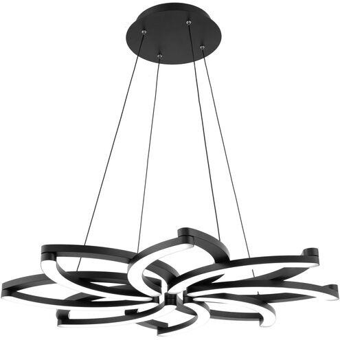 ##Antique Hardware## Bloom LED 32 inch Black Chandelier Ceiling Light