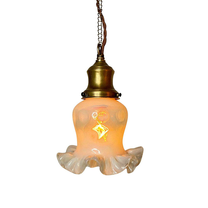 ##Antique Hardware## 22 Inch Handmade Antique Cherub Two-Light Chandelier With Brass Chain