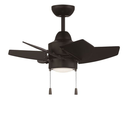 Antique Hardware 24" Propel II Indoor/Outdoor (Damp) in Flat Black w/ Flat Black Blades Ceiling Fan