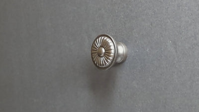 1 1/3 Inch Solid Brass Vintage Art Deco Fan Cabinet and Furniture Knob