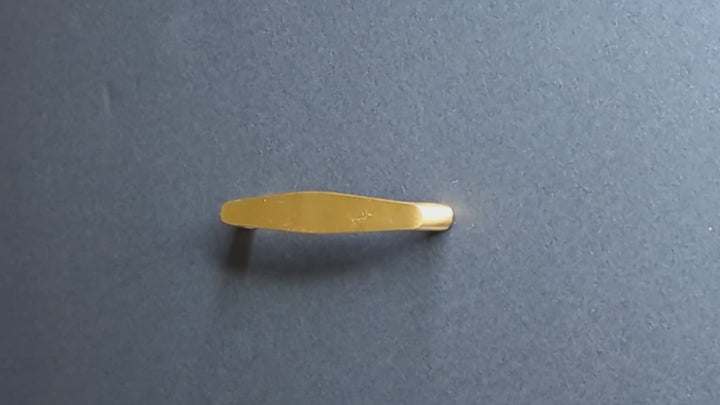 4 Inch Overall (3 3/4 Inch c-c) Solid Brass Traditional Pull