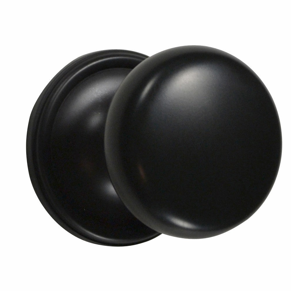 Traditional Rosette Door Set with Round Brass Door Knobs (Several Finishes Available)