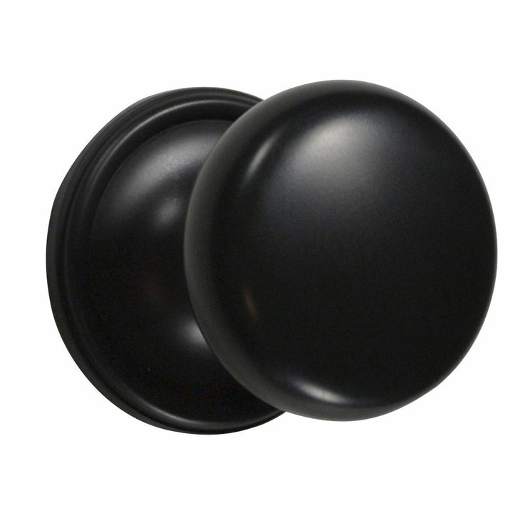Traditional Rosette Door Set with Round Brass Door Knobs (Several Finishes Available)