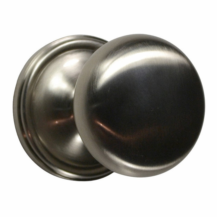 Traditional Rosette Door Set with Round Brass Door Knobs (Several Finishes Available)
