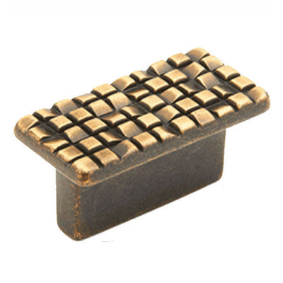 Antique Hardware 1 7/8 Inch (1 1/4 Inch c-c) Mosaic Rectangular Cabinet & Furniture Knob CABINET KNOB