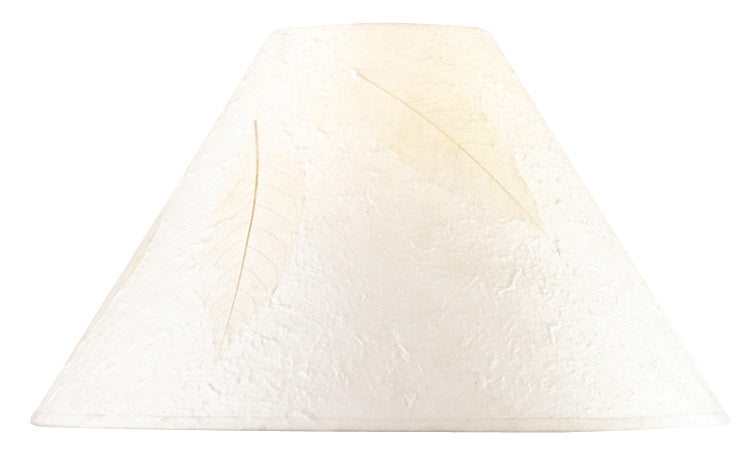 ##Antique Hardware## HARDBACK ROUND PAPER SHADE W/LEAF