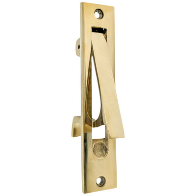 ##Antique Hardware## Open Box Sale Item Plain Edge Pull (Polished Brass Finish)