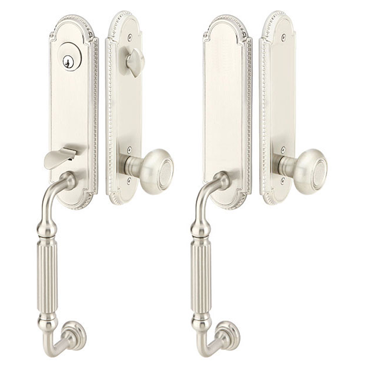 ##Antique Hardware## Solid Brass Orleans Style Double Door Entryway Set