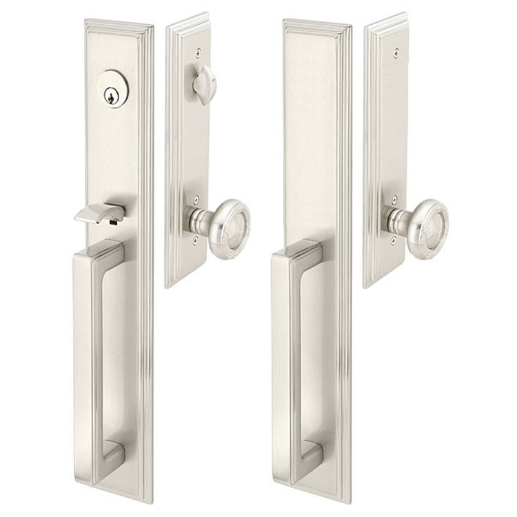 Solid Brass Melrose Style Double Door Entryway Set