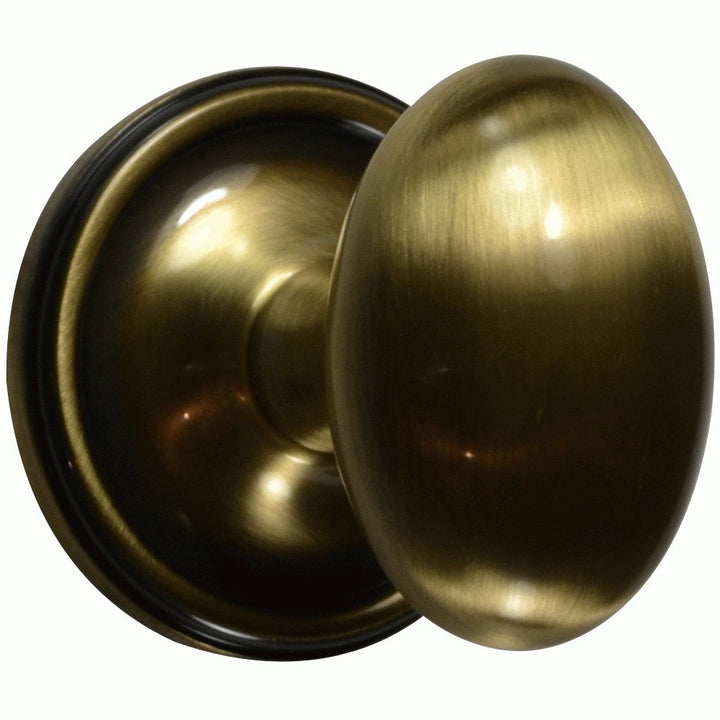 Traditional Rosette Door Set with Egg Style Door Knobs (Several Finishes Available)
