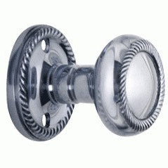 Georgian Roped Rosette Door Set with Georgian Roped Door Knobs (Several Finishes Available)