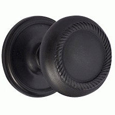 Traditional Rosette Door Set with Georgian Roped Door Knobs (Several Finishes Available)