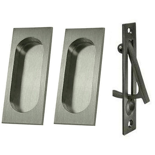 Square Style Single Pocket Passage Style Door Set (Several Finishes Available)