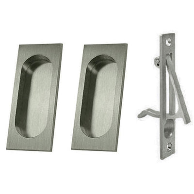 Square Style Single Pocket Passage Style Door Set (Several Finishes Available)