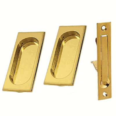 Square Style Single Pocket Passage Style Door Set (Several Finishes Available)