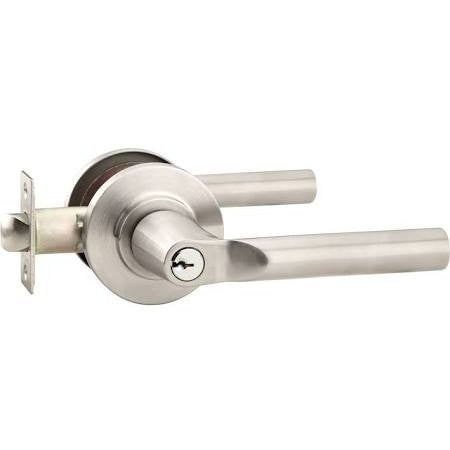 ##Antique Hardware## Stainless Steel Hanover Key In Door Lever with Disk Rosette