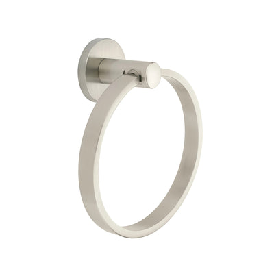 6 1/2 Inch Modern Brass Towel Ring (Several Finishes Available)