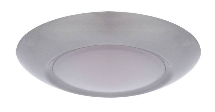 ##Antique Hardware## Slim Line 1 Light 11" LED Flushmount in Brushed Satin Nickel