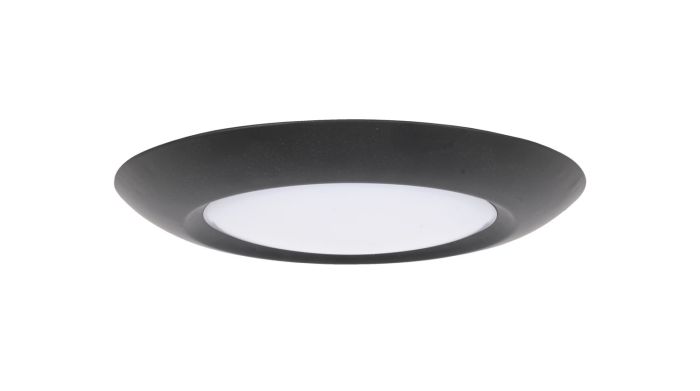 ##Antique Hardware## Slim Line 1 Light 11" LED Flushmount in Flat Black