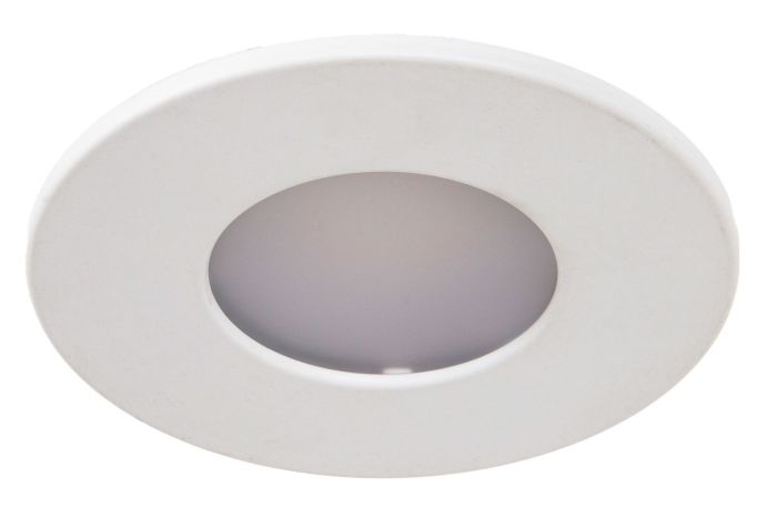 ##Antique Hardware## Low Profile 1 Light 4.63" LED Flushmount in White