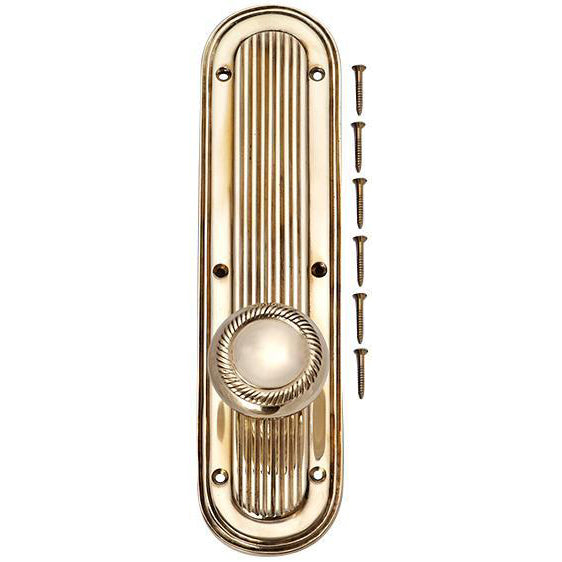 Solid Brass Georgian Roped Door Knob Set (Several Finishes Available)